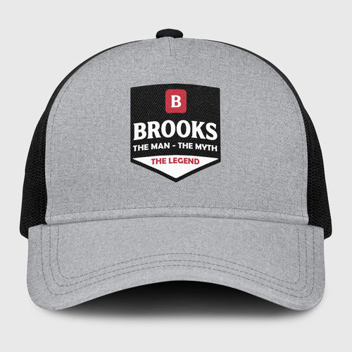 The Man The Myth The Legend Gray Mesh Cap BROOKS 13K1 C189PF