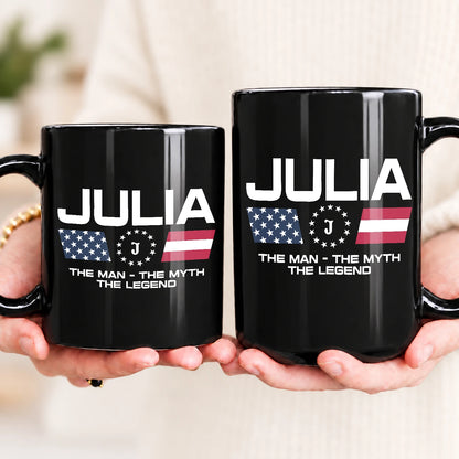 The Man The Myth The Legend Us Flag Mug JULIA 13K1 MG23