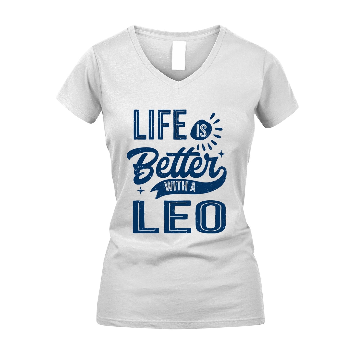 LEO 13K1-116 Personalized Name Quote T-Shirt Life Is Better With Unisex Gift