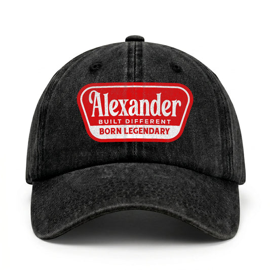 Built Different Born Legendary Red Logo Washed Cap ALEXANDER 13K1 C63PF