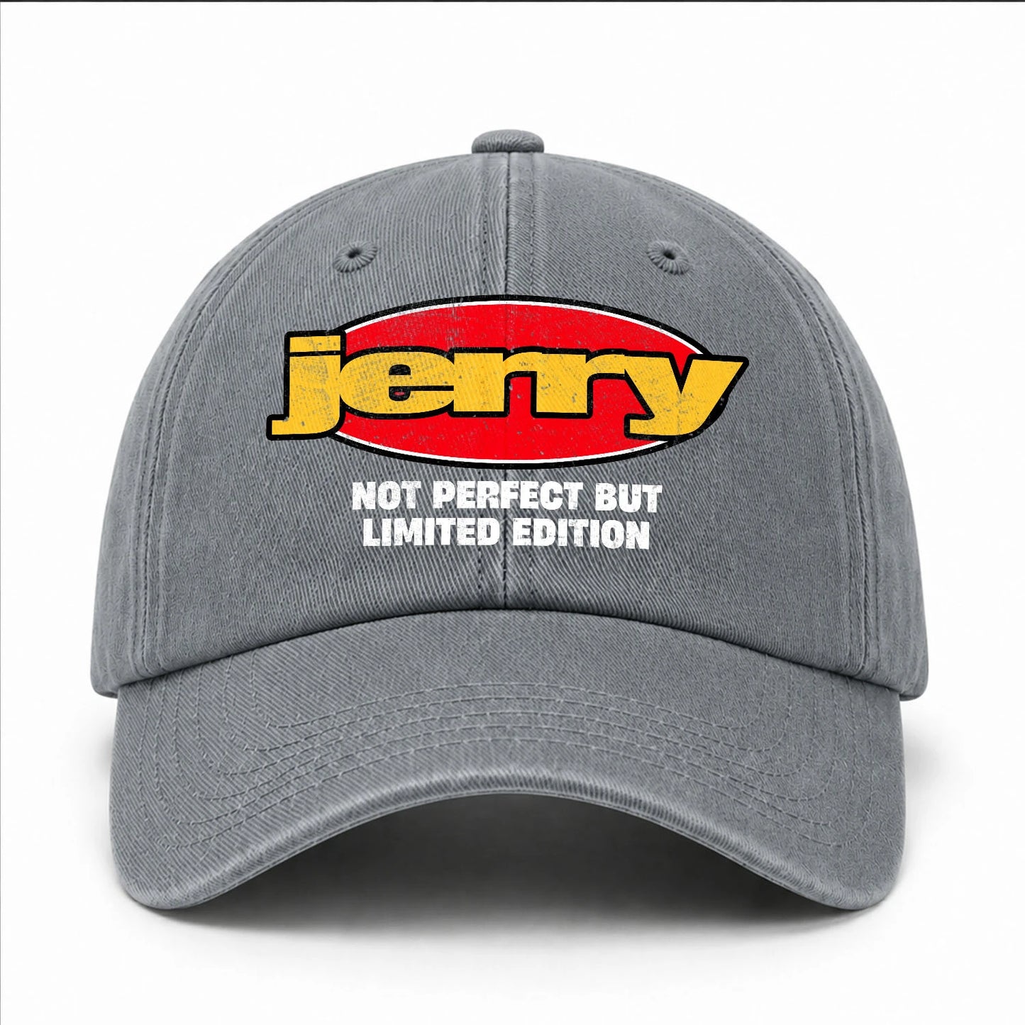 Your Name Not Perfect But Limited Edition Red Logo Washed Cap JERRY 13K1 C84PF