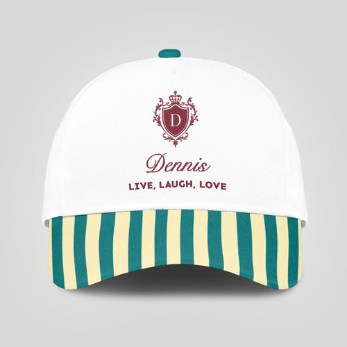 Live Laugh Love Green And Yellow Royal Cap DENNIS 13K1 C122PF