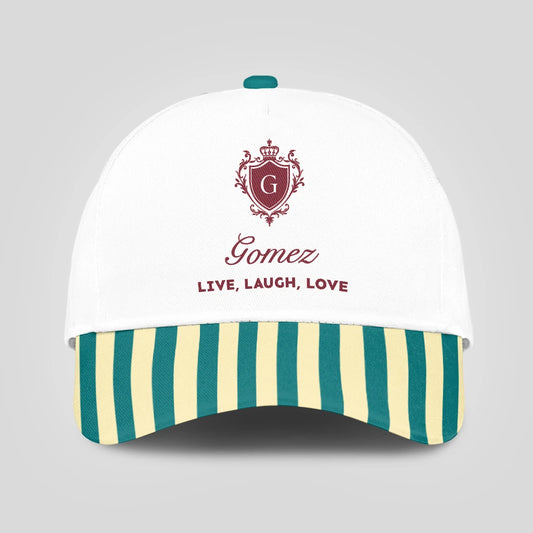 Live Laugh Love Green And Yellow Royal Cap GOMEZ 13K1 C122PF