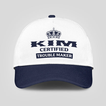 Certified Your Name Trouble Maker Washed Cap KIM 13K1 C148PF