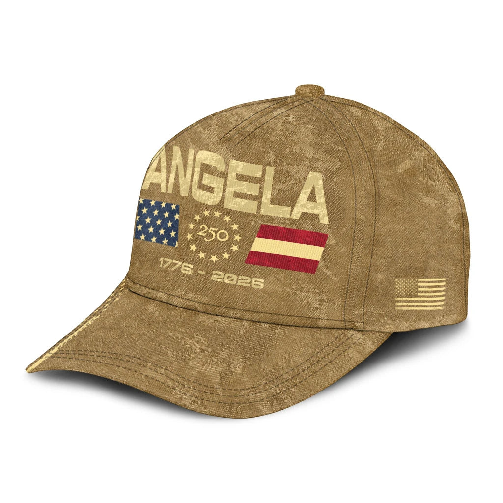 ANGELA 13K1-C14PF 250th Anniversary Patriotic Baseball Cap 1776–2026