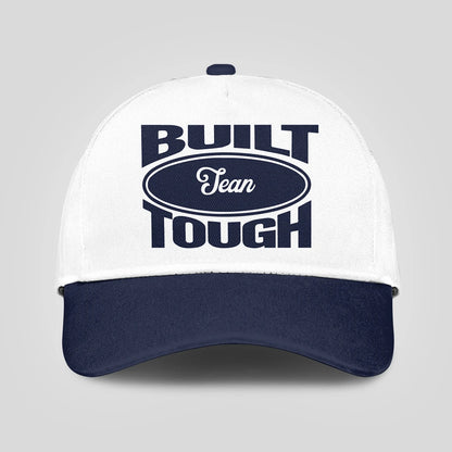 Built Your Name Tough Slogan Blue And White Cap SEAN 13K1 C95PF