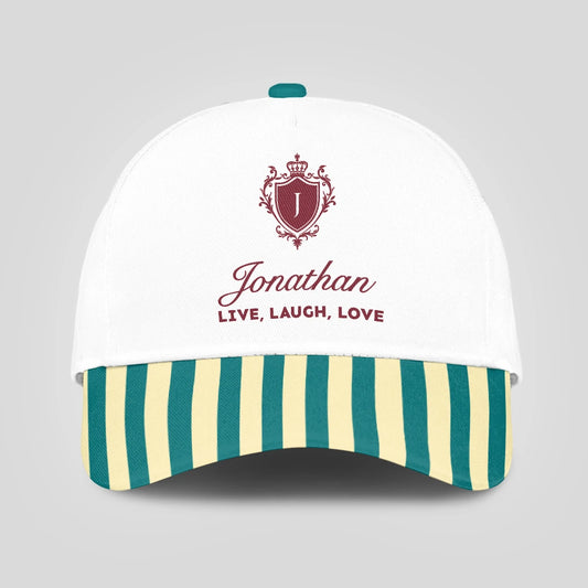 Live Laugh Love Green And Yellow Royal Cap JONATHAN 13K1 C122PF