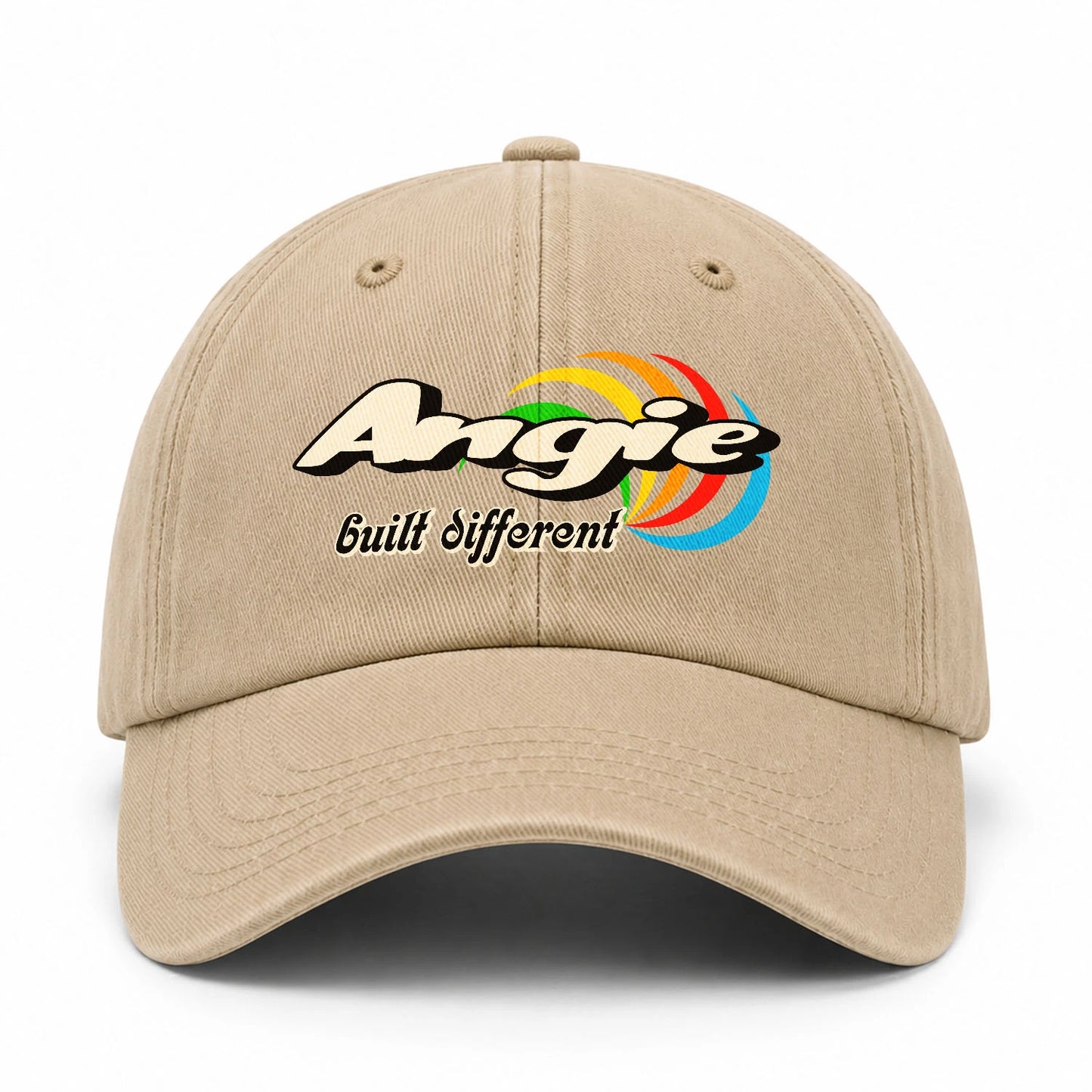 Your Name Built Different Retro Washed Cap ANGIE 13K1 C55PF