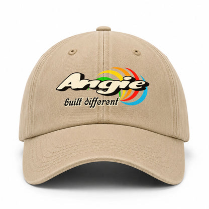 Your Name Built Different Retro Washed Cap ANGIE 13K1 C55PF