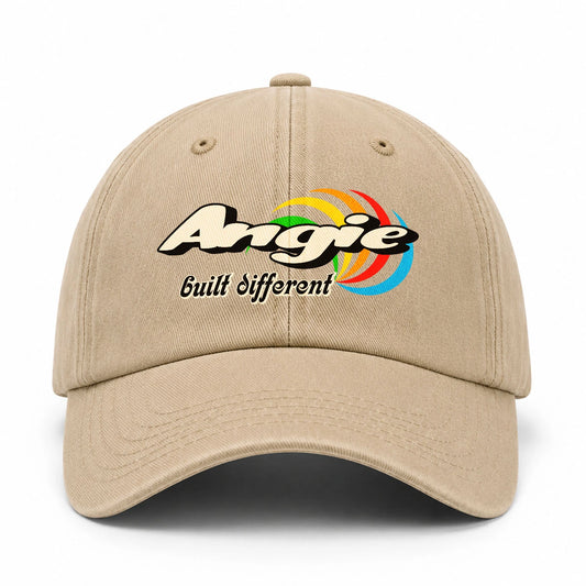 Your Name Built Different Retro Washed Cap ANGIE 13K1 C55PF