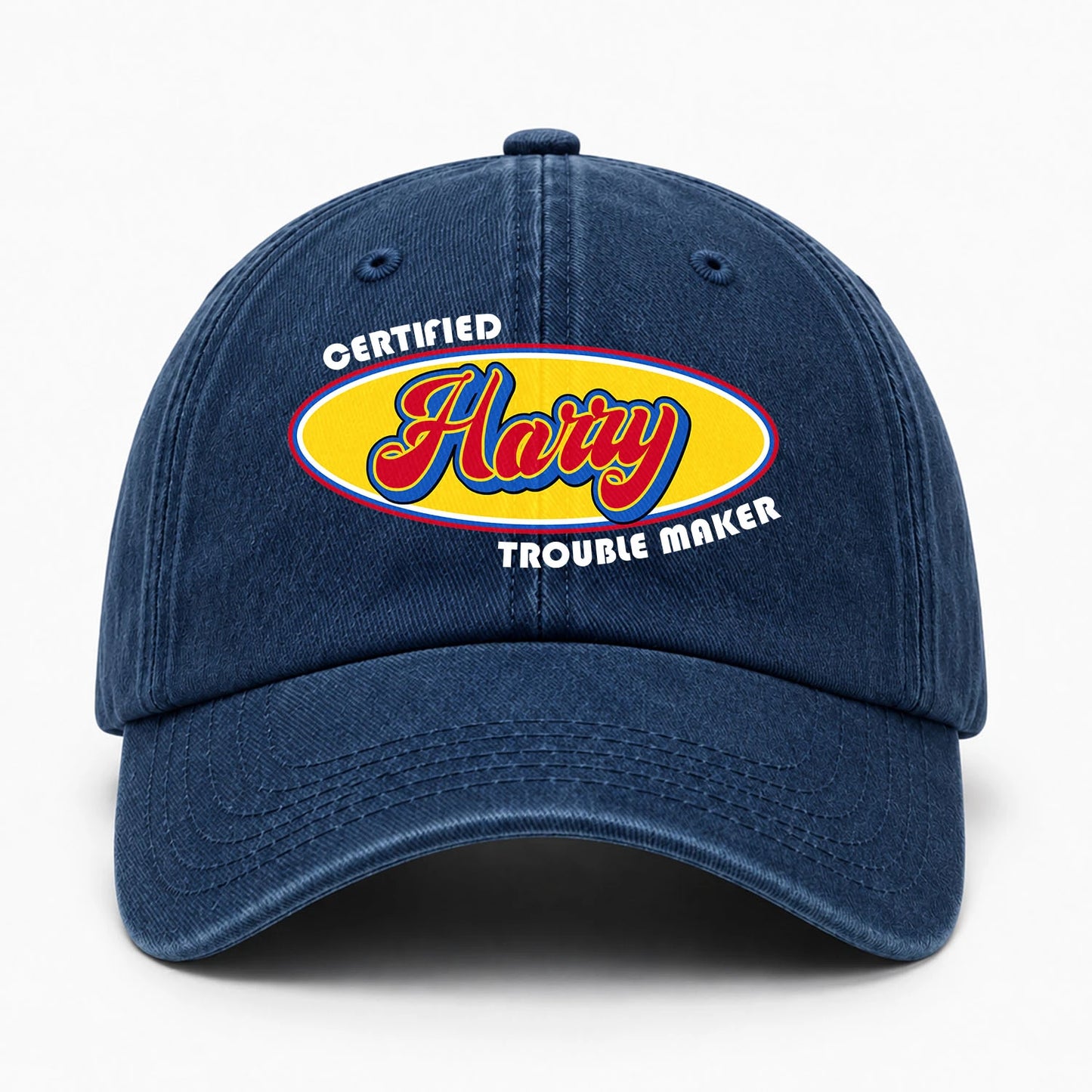 Certified Your Name Trouble Maker Washed Cap HARRY 13K1 C73PF