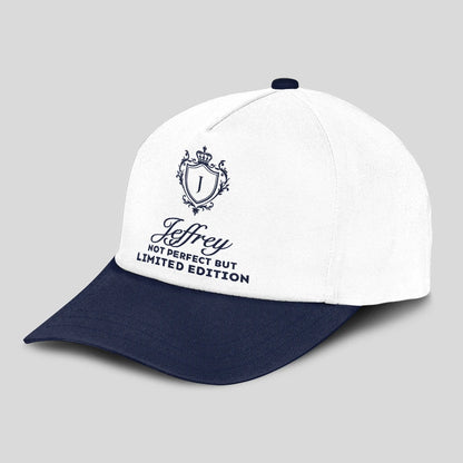 Not Perfect But Limited Edition Blue And White Luxury Cap JEFFREY 13K1 C151PF