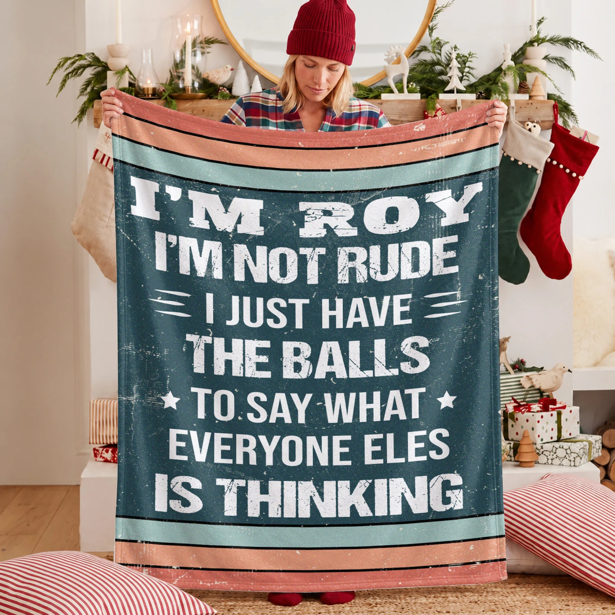 I'm Name Not Rude Just Have the Balls Fleece Blanket ROY 13K1 BK65