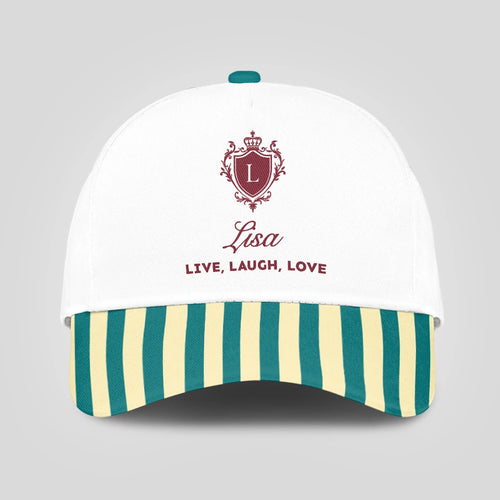 Live Laugh Love Green And Yellow Royal Cap LISA 13K1 C122PF