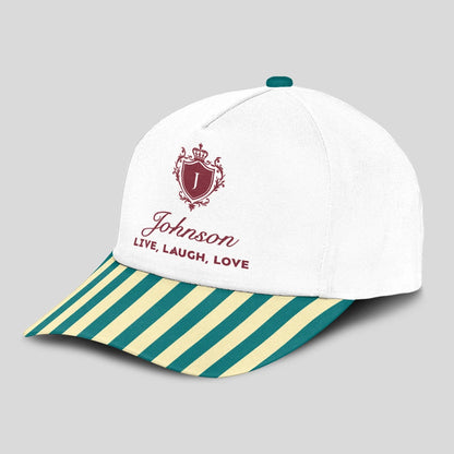 Live Laugh Love Green And Yellow Royal Cap JOHNSON 13K1 C122PF