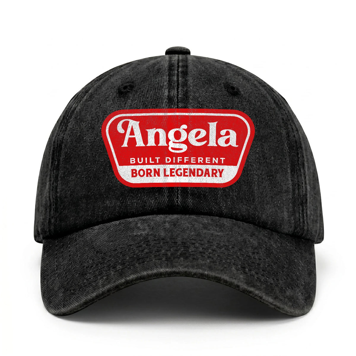 Built Different Born Legendary Red Logo Washed Cap ANGELA 13K1 C63PF