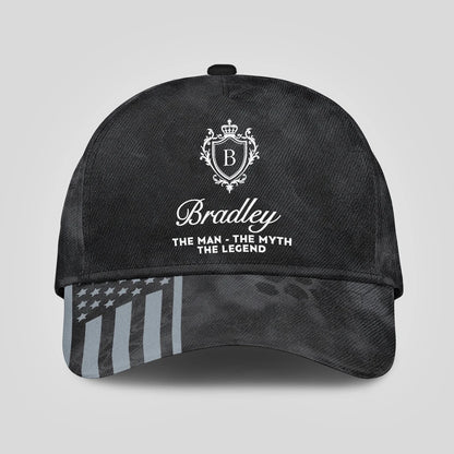 The Man The Myth The Legend America Black Camo Cap BRADLEY 13K1 C173PF
