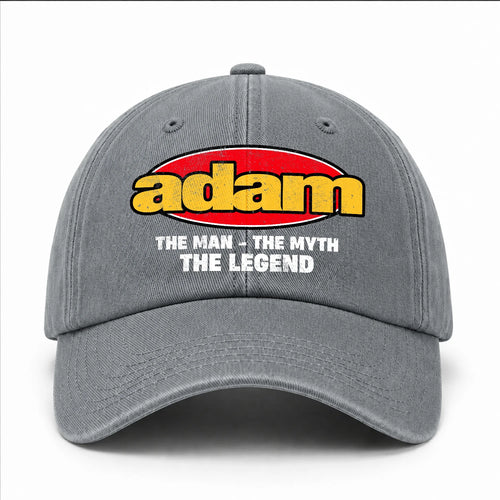 The Man The Myth The Legend Vintage Logo Washed Cap ADAM 13K1 C162PF