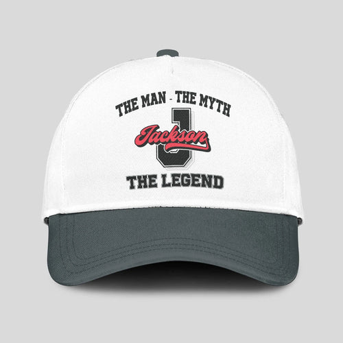 The Man The Myth The Legend Custom Initial Letter And Name Cap JACKSON 13K1 C38PF
