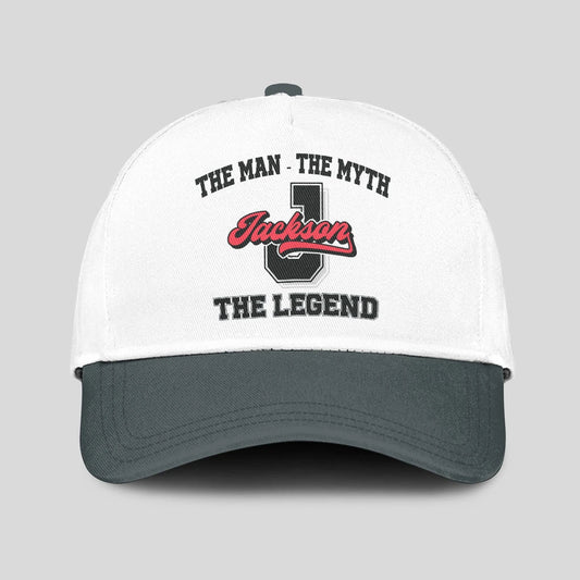 The Man The Myth The Legend Custom Initial Letter And Name Cap JACKSON 13K1 C38PF