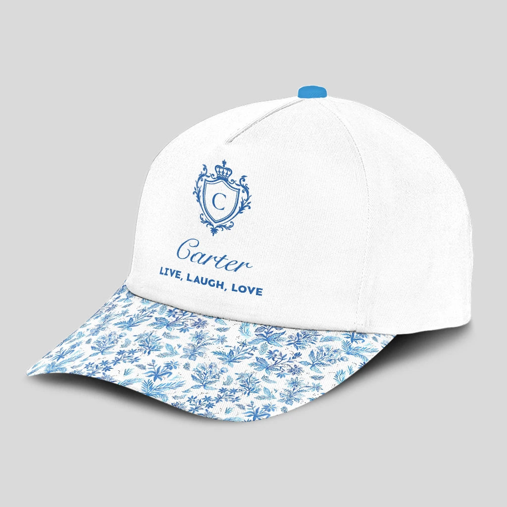 Live Laugh Love Flowers Pattern Cap CARTER 13K1 C109PF