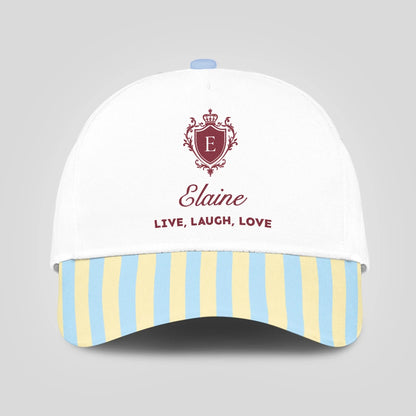 Live Laugh Love Blue And Yellow Luxury Cap ELAINE 13K1 C121PF