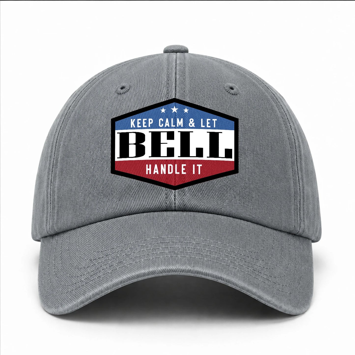 Keep Calm & Let Your Name Handle It Washed Cap BELL 13K1 C87PF