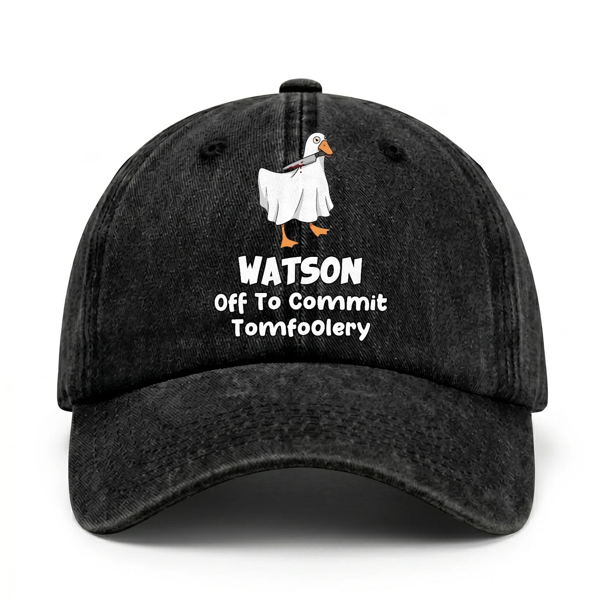 Off To Commit Tomfoolery Funny Goose Washed Cap WATSON 13K1 C131PF
