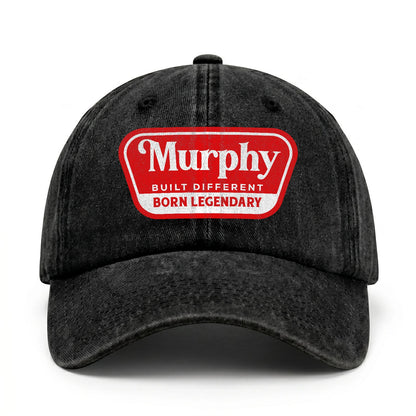 Built Different Born Legendary Red Logo Washed Cap MURPHY 13K1 C63PF