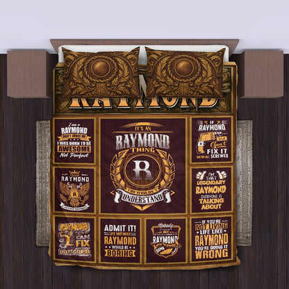 RAYMOND Limited Edition Personalized Bedding Set 13K1-BS3