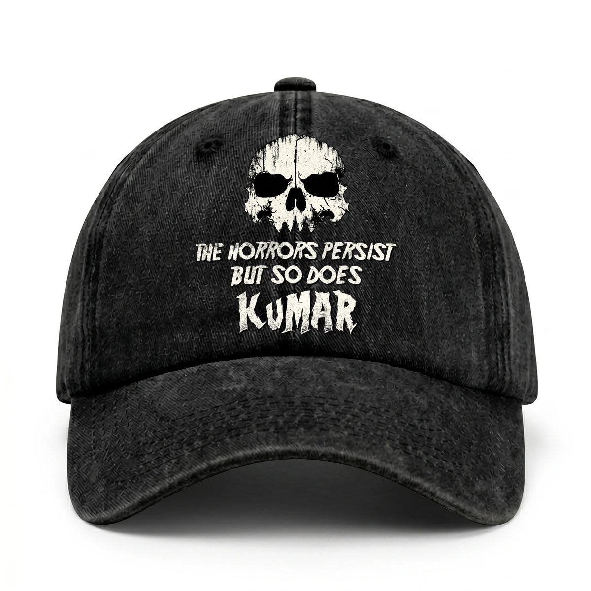The Horrors Persist But So Does Your Name Cool Skull Washed Cap KUMAR 13K1 C134PF