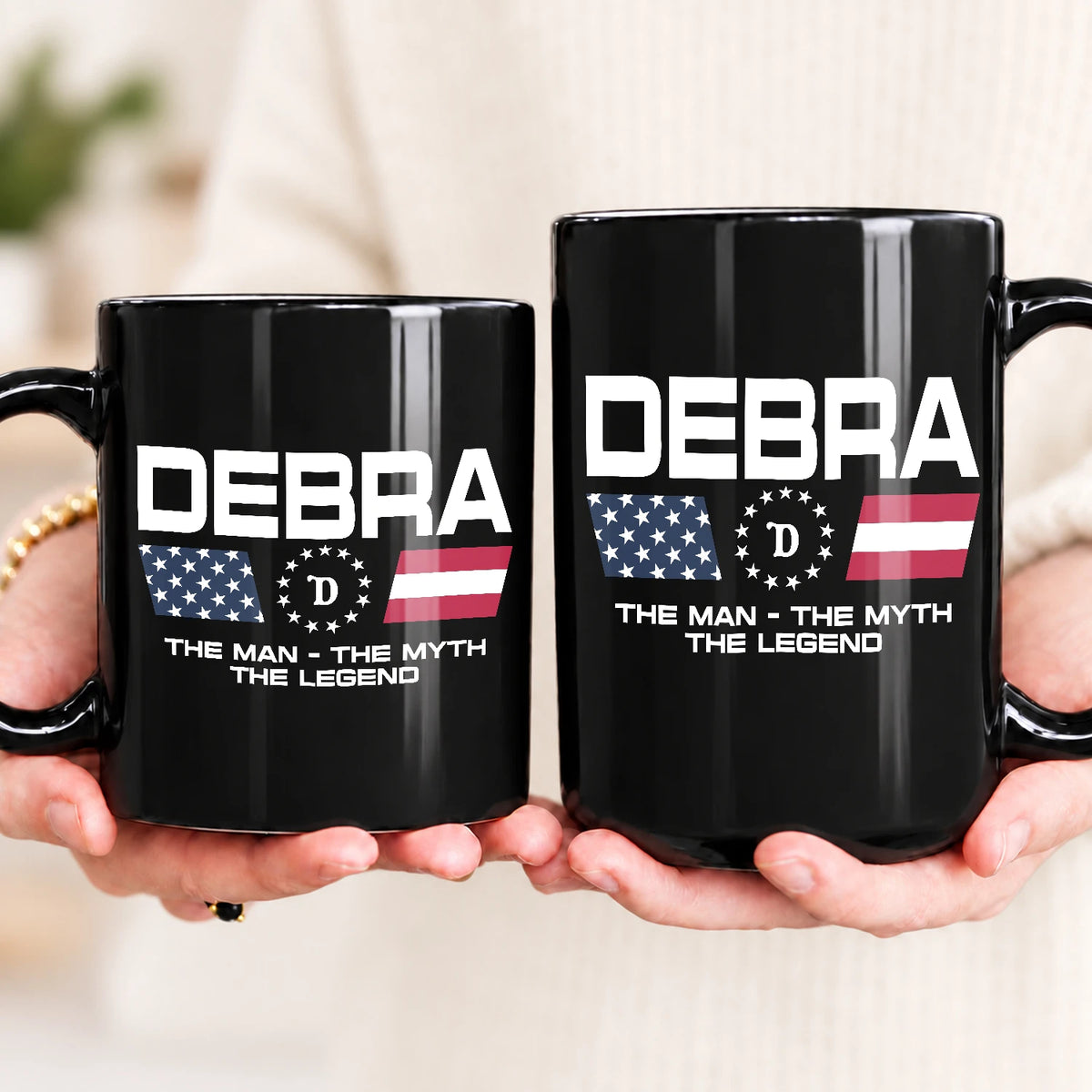 The Man The Myth The Legend Us Flag Mug DEBRA 13K1 MG23