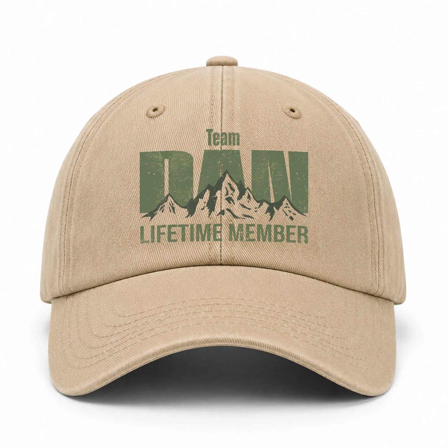 Team Your Name Lifetime Member Mountain Cap DAN 13K1 C58PF