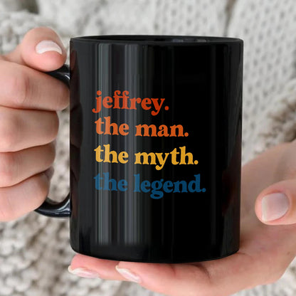 The Man The Myth The Legend Retro Mug JEFFREY 13K1 MG06
