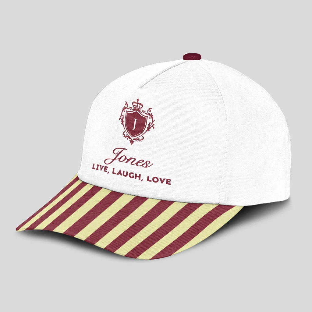 Live Laugh Love Burgundy And Yellow Cap JONES 13K1 C120PF