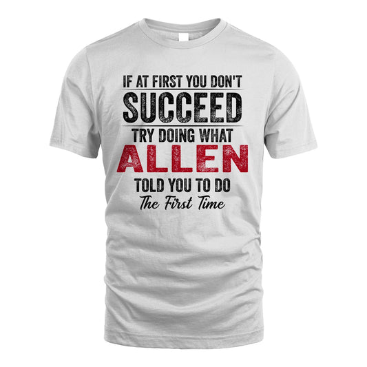 ALLEN 13K1-357 If At First You Don't Succeed...