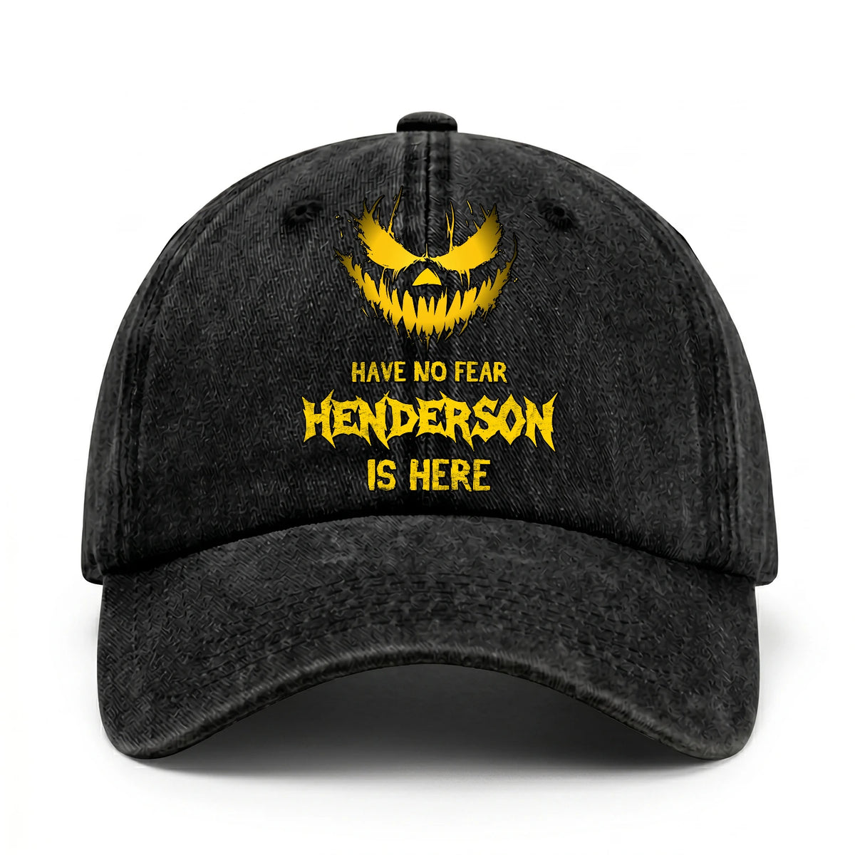 Have No Fear Your Name Is Here Jack O' Lantern Washed Cap HENDERSON 13K1 C135PF