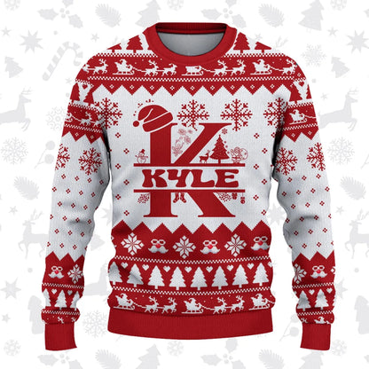 KYLE Personalized Christmas Pajama Set - Holiday Gift Outfit 13K1-CR2