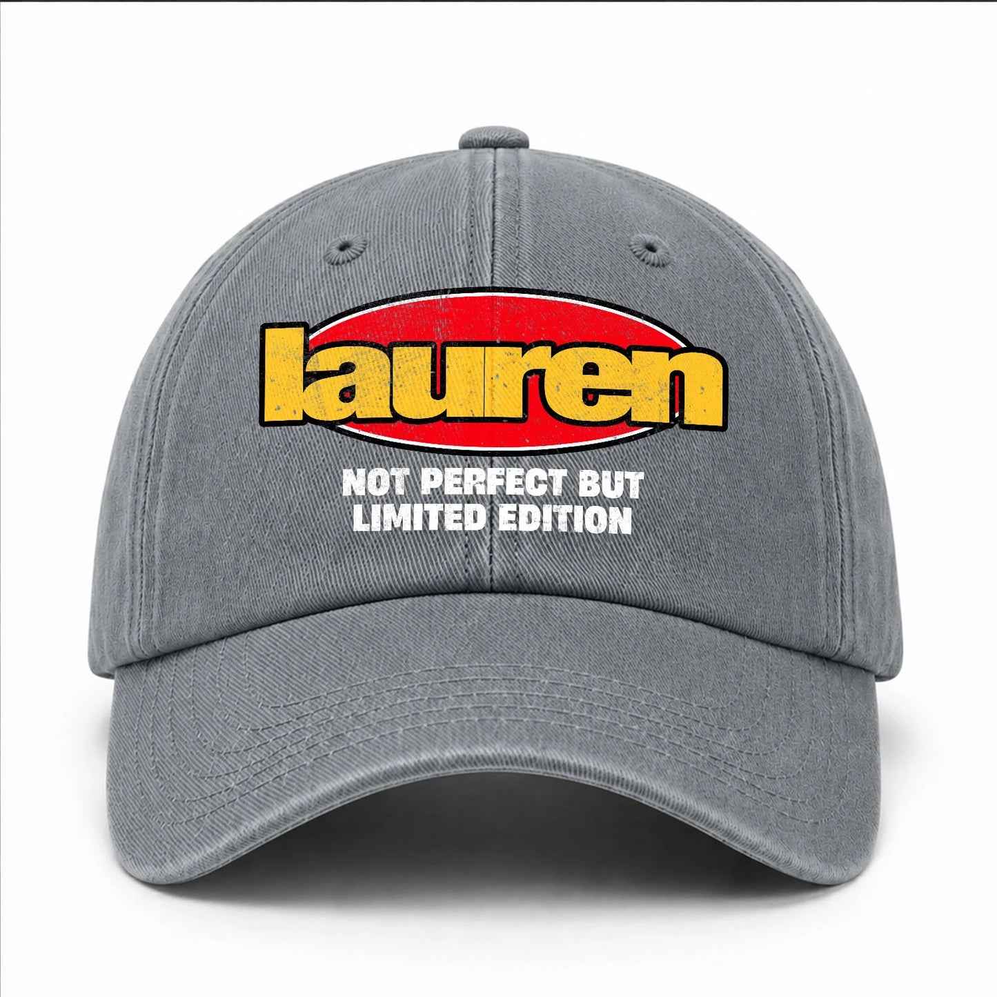 Your Name Not Perfect But Limited Edition Red Logo Washed Cap LAUREN 13K1 C84PF