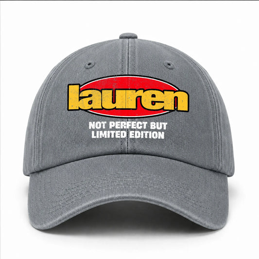 Your Name Not Perfect But Limited Edition Red Logo Washed Cap LAUREN 13K1 C84PF