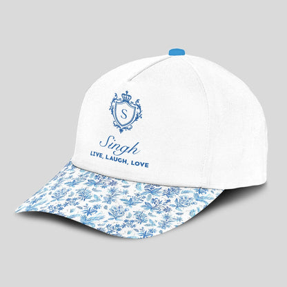 Live Laugh Love Flowers Pattern Cap SINGH 13K1 C109PF