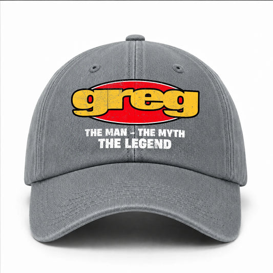 The Man The Myth The Legend Vintage Logo Washed Cap GREG 13K1 C162PF