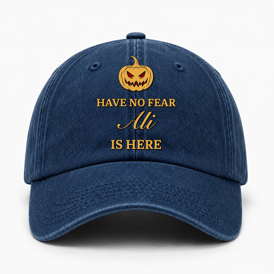 Have No Fear Your Name Is Here Jack O' Lantern Washed Cap ALI 13K1 C165PF