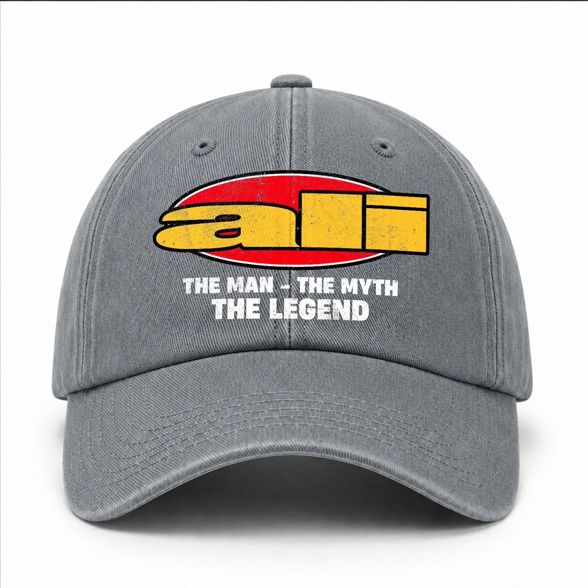 The Man The Myth The Legend Vintage Logo Washed Cap ALI 13K1 C162PF
