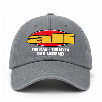 The Man The Myth The Legend Vintage Logo Washed Cap ALI 13K1 C162PF