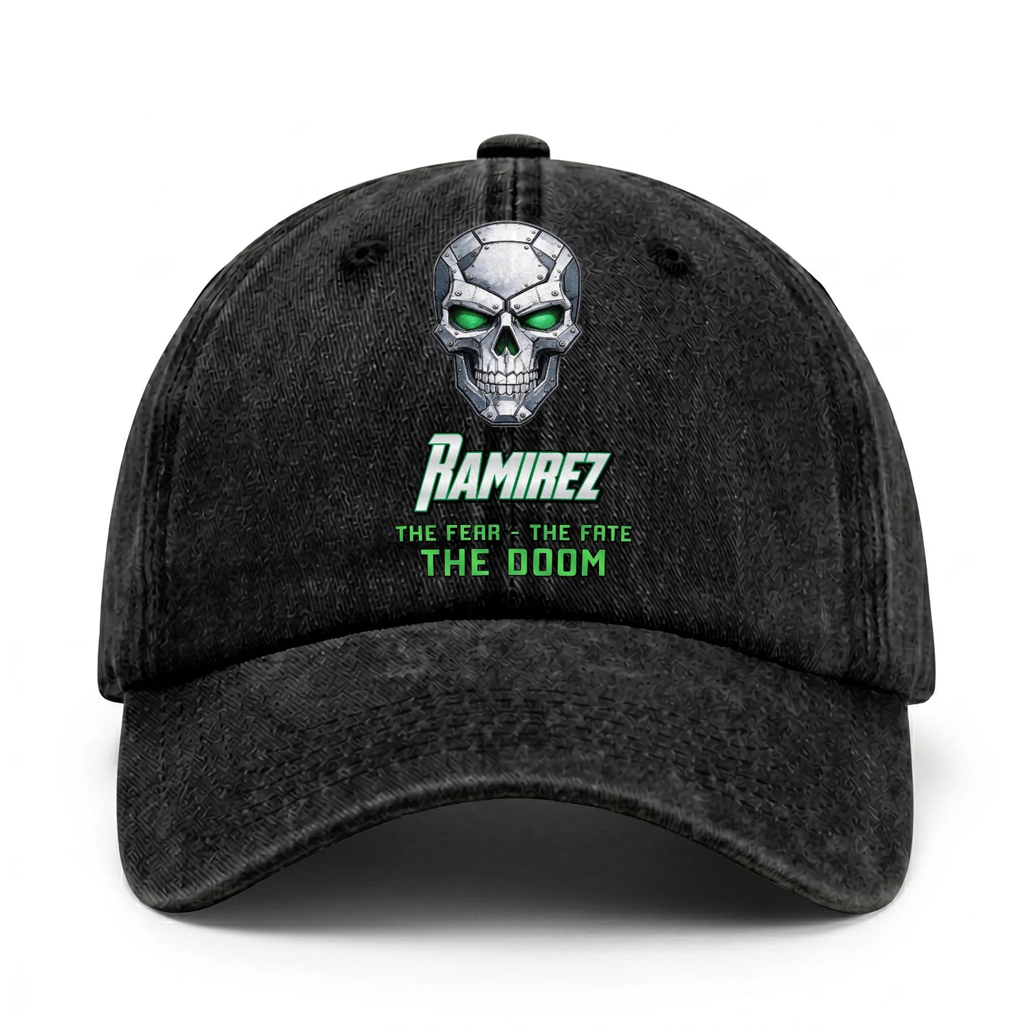 The Fear The Fate The Doom Skull Washed Cap RAMIREZ 13K1 C99PF