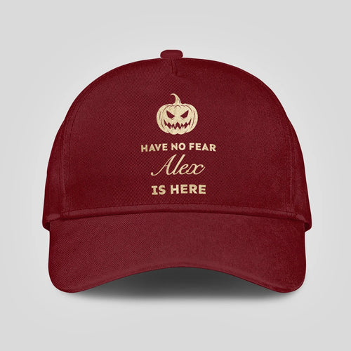 Have No Fear Your Name Is Here Halloween Pumpkin Burgundy ALEX 13K1 C163PF