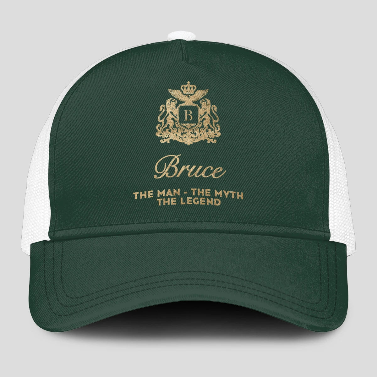 The Man The Myth The Legend Sage Green Mesh Cap BRUCE 13K1 C192PF