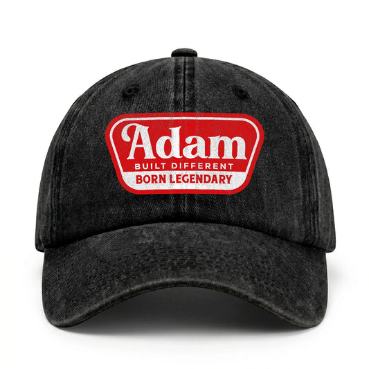 Built Different Born Legendary Red Logo Washed Cap ADAM 13K1 C63PF