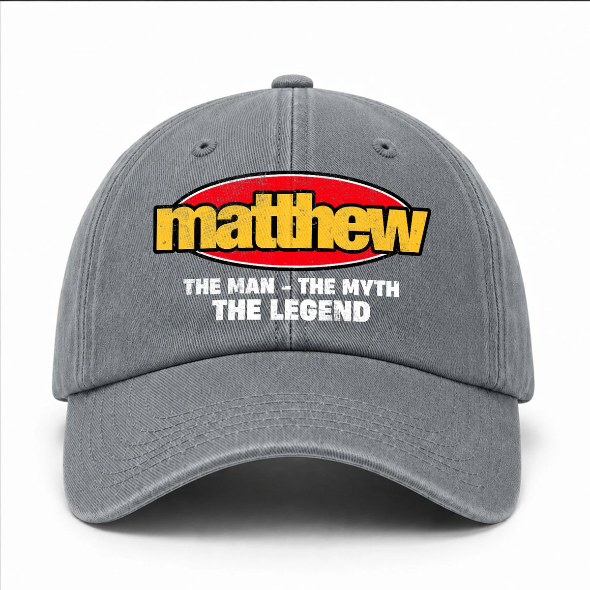 The Man The Myth The Legend Vintage Logo Washed Cap MATTHEW 13K1 C162PF